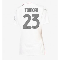 Camiseta AC Milan Fikayo Tomori #23 Segunda Equipación Replica 2023-24 para mujer mangas cortas